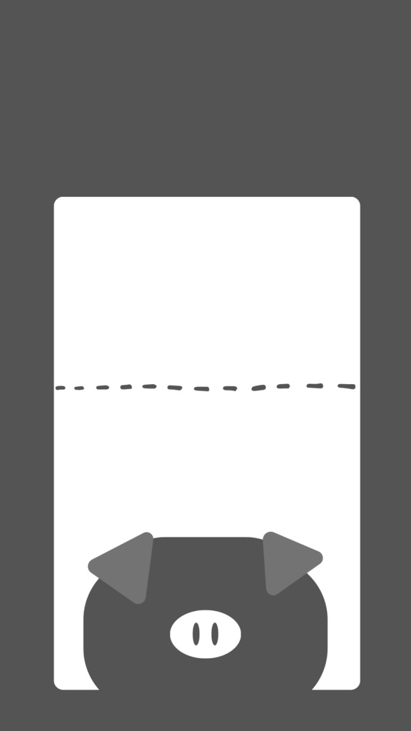 スマホの壁紙　豚