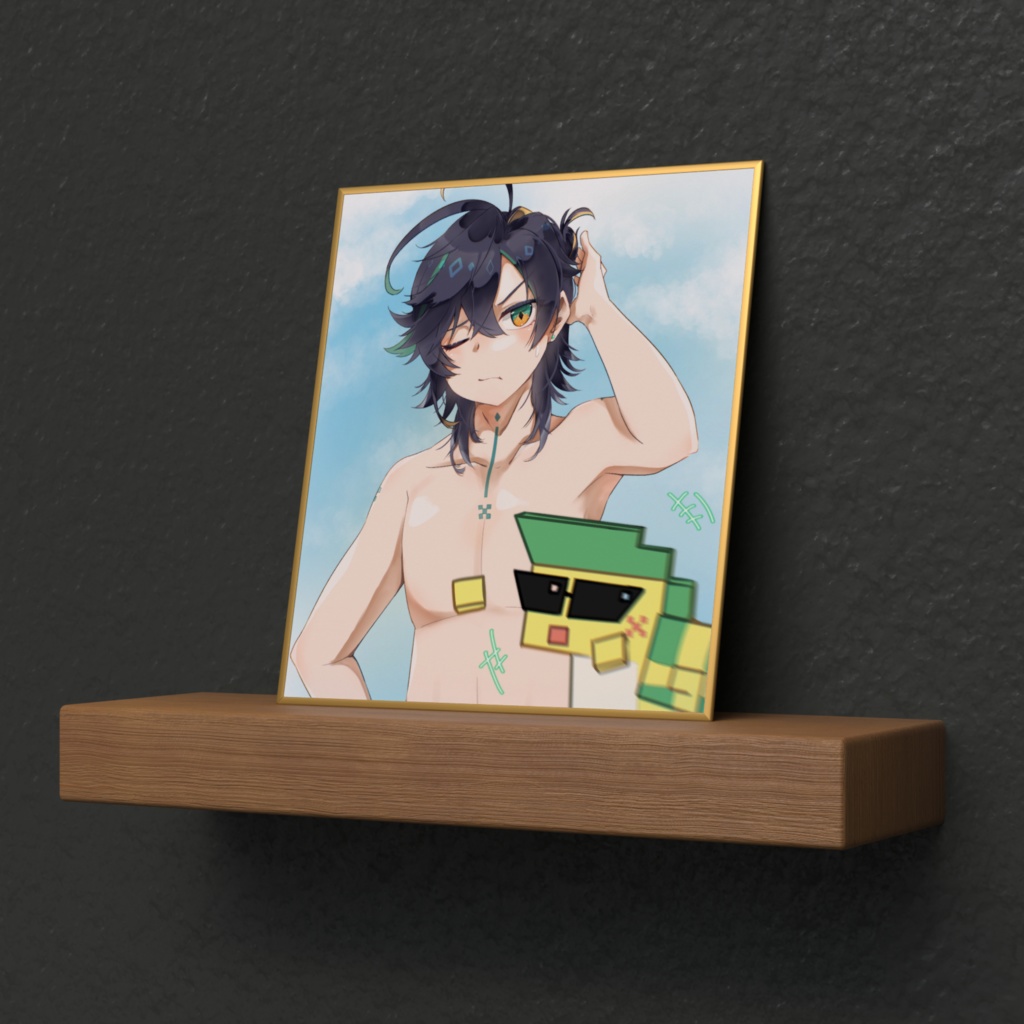 【原神】水着キィニチ(色紙)