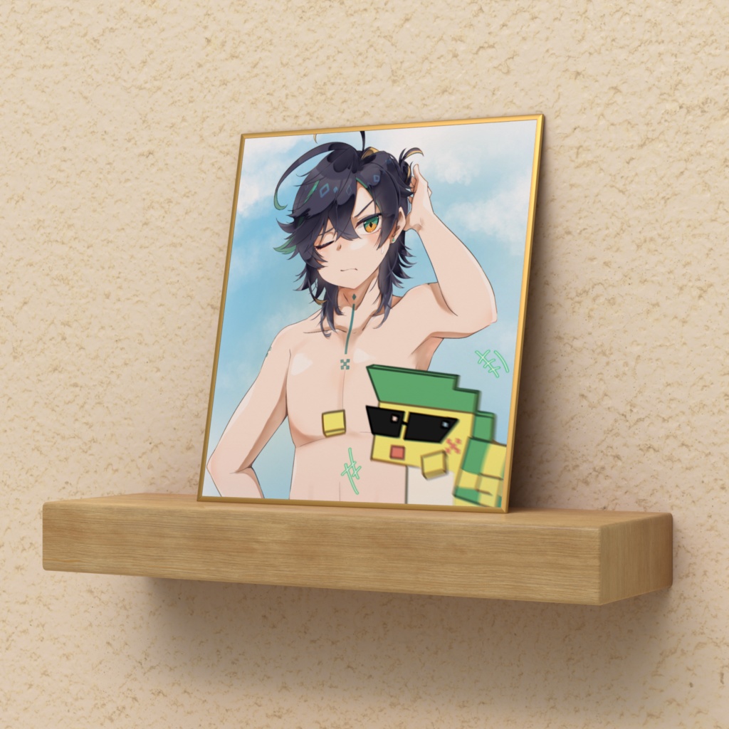 【原神】水着キィニチ(色紙)