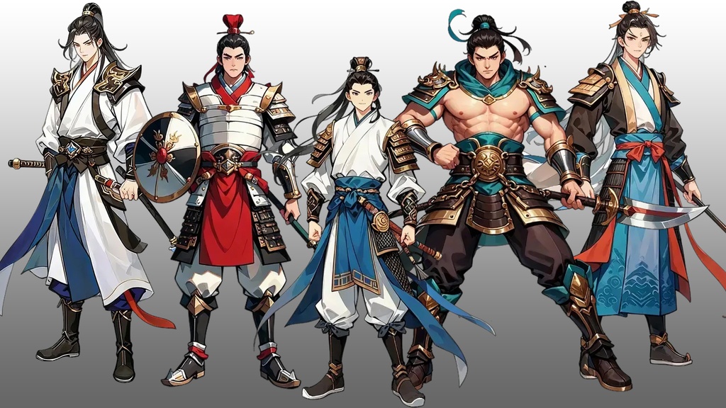 立ち絵素材 中国史/三国志 キャラクター立ち絵 50種 素材集