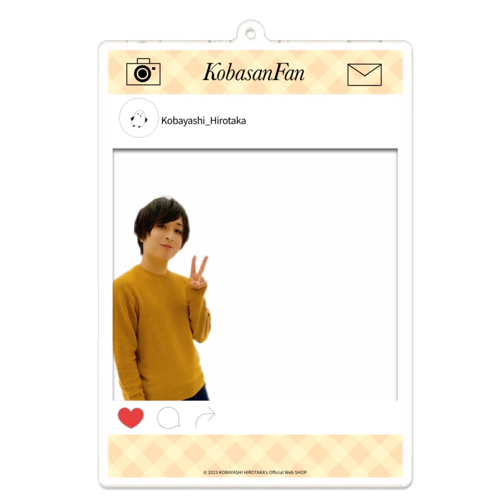 古林裕貴_SNS風アクリルキーホルダー