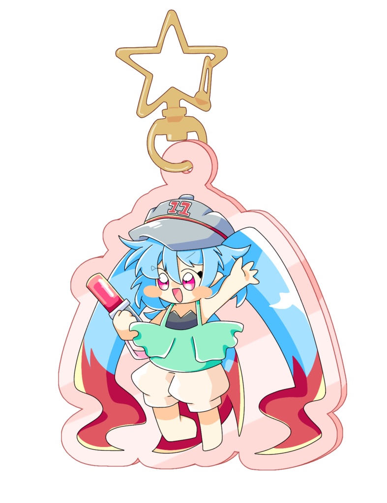 ムサムサさぬ版アクリルキーホルダー