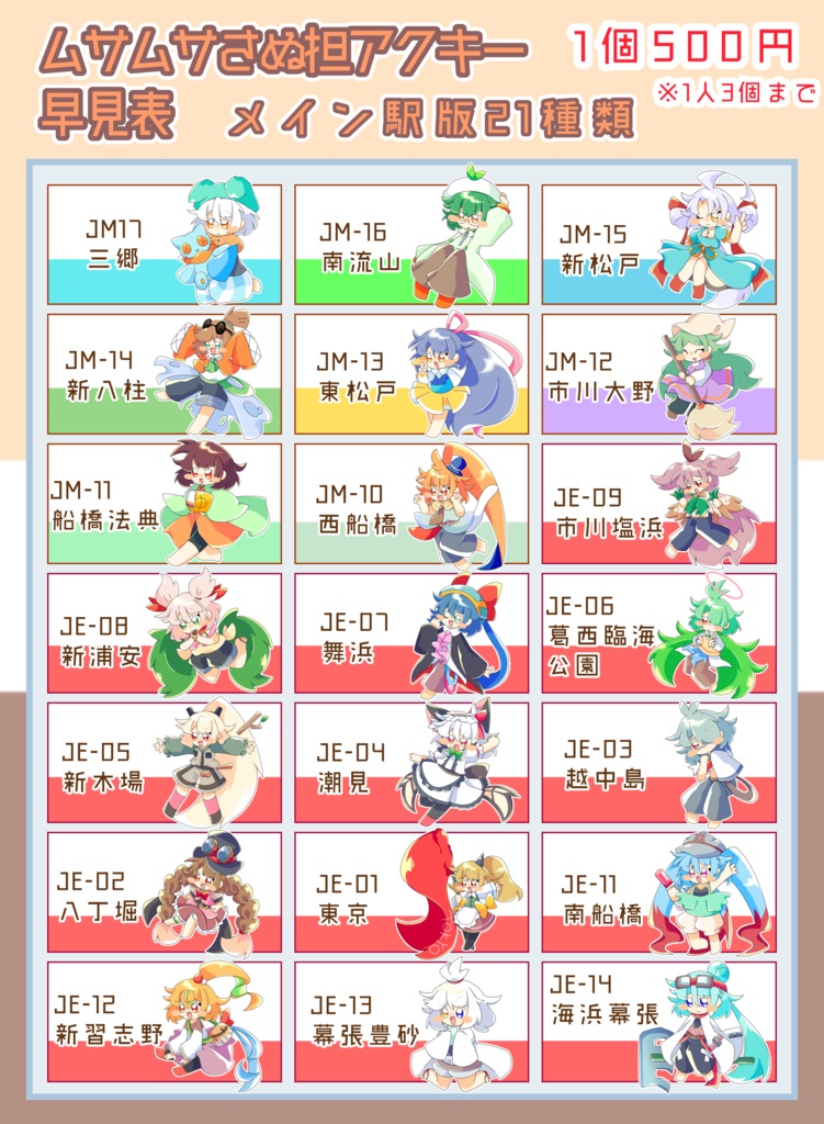 ムサムサさぬ版アクリルキーホルダー