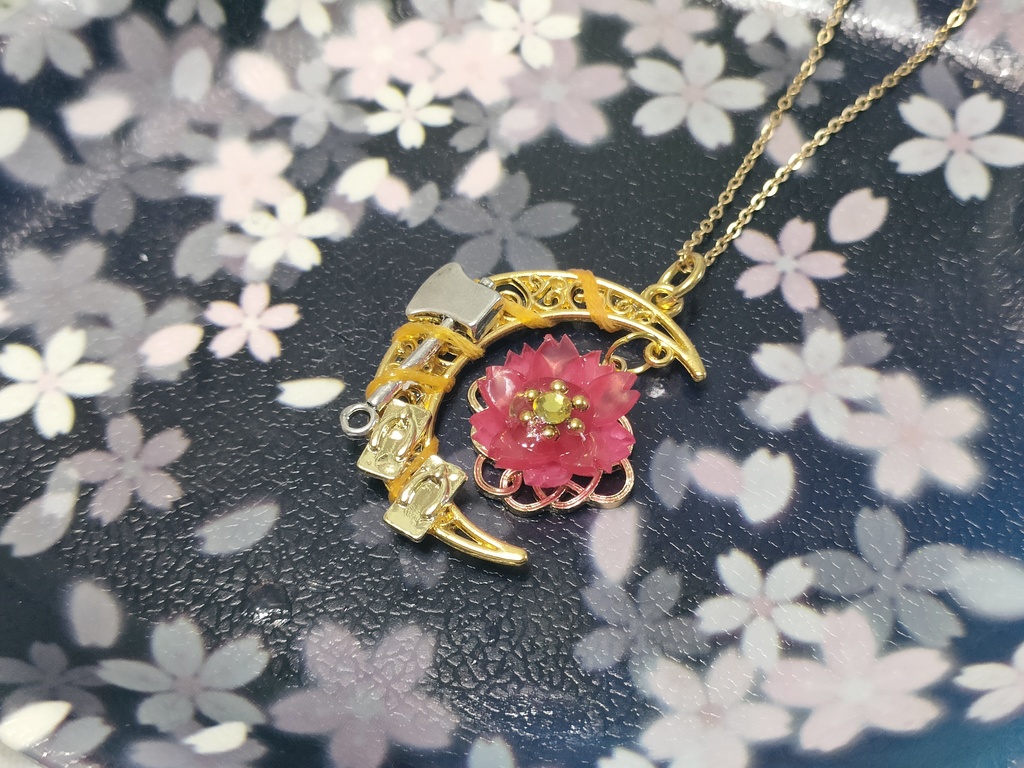 血桜と鬼太郎の父☓水木概念ネックレス壱