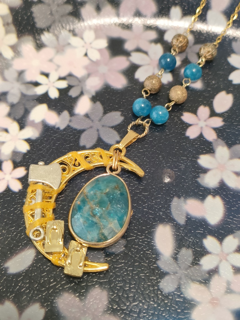 父×水木概念天然石ネックレス