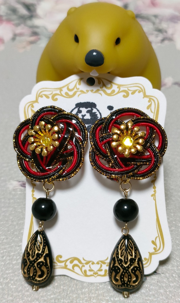 メイトくじ鬼太郎誕生ゲゲゲの謎水木概念水引イヤリング