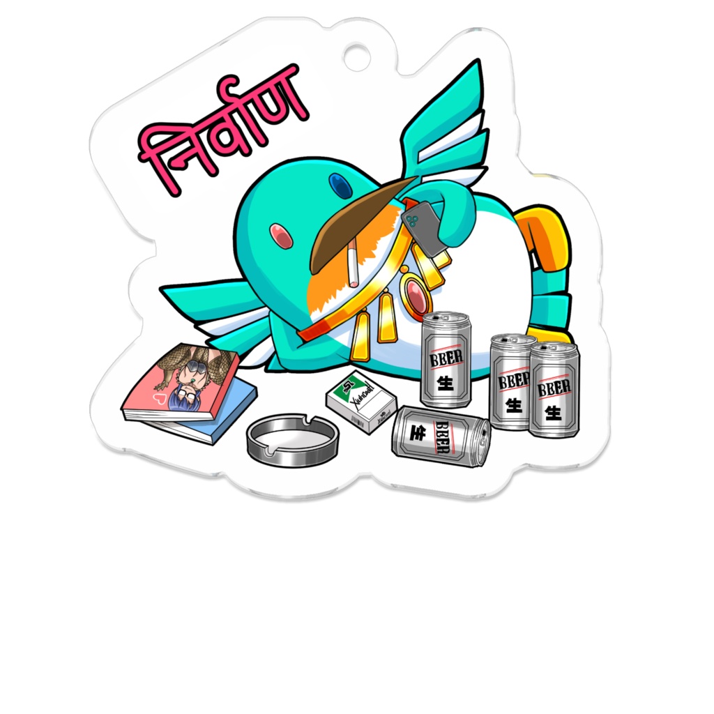 ナスカ涅槃図アクリルキーホルダー