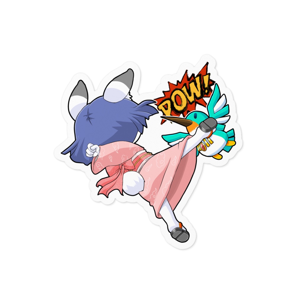 イノリちゃん炸裂！！キックステッカー