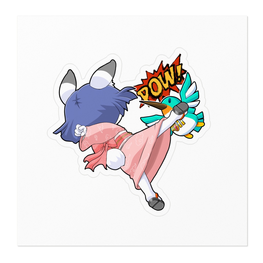 イノリちゃん炸裂!!キックステッカー