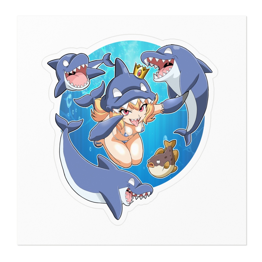 レインボーイルカ団ステッカー