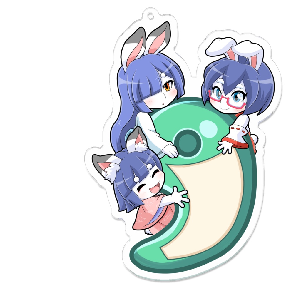 イノリカナエタマエ勾玉絵馬アクリルキーホルダー