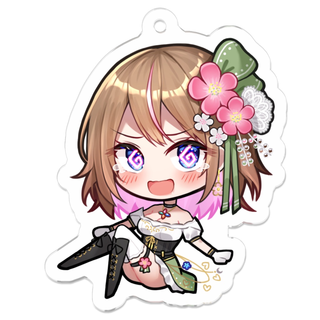 るちあアクリルキーホルダー(ぐるぐる)