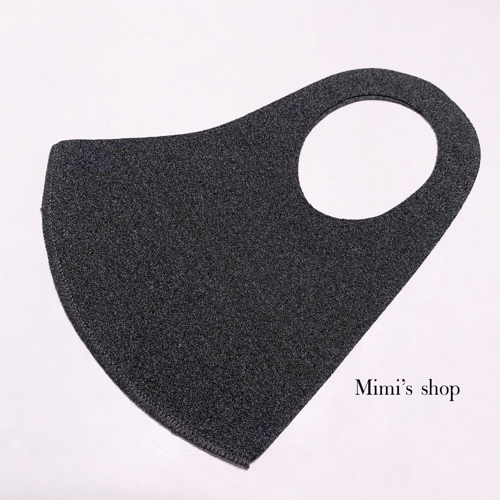 水着用素材 立体マスク チャコールグレー 男女兼用 速乾 涼しい オールシーズン