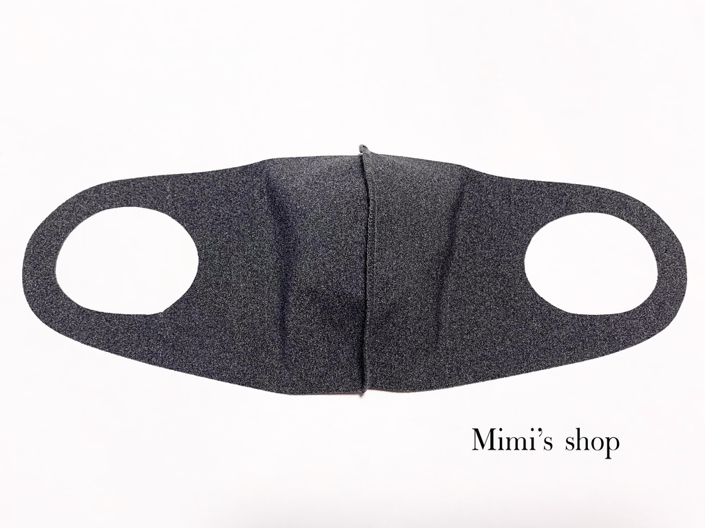 水着用素材 立体マスク チャコールグレー 男女兼用 速乾 涼しい 肌荒れしない オールシーズン くすみカラー