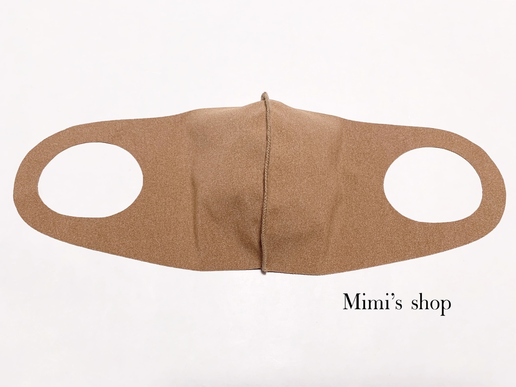 水着用素材 立体マスク キャメルブラウン 茶色 男女兼用 速乾 くすみカラー 肌荒れしない オールシーズン