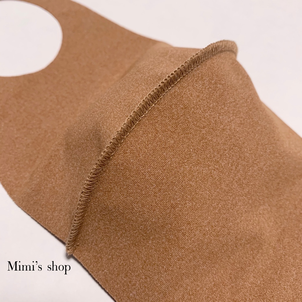 水着用素材 立体マスク キャメルブラウン 茶色 男女兼用 速乾 くすみカラー 肌荒れしない オールシーズン