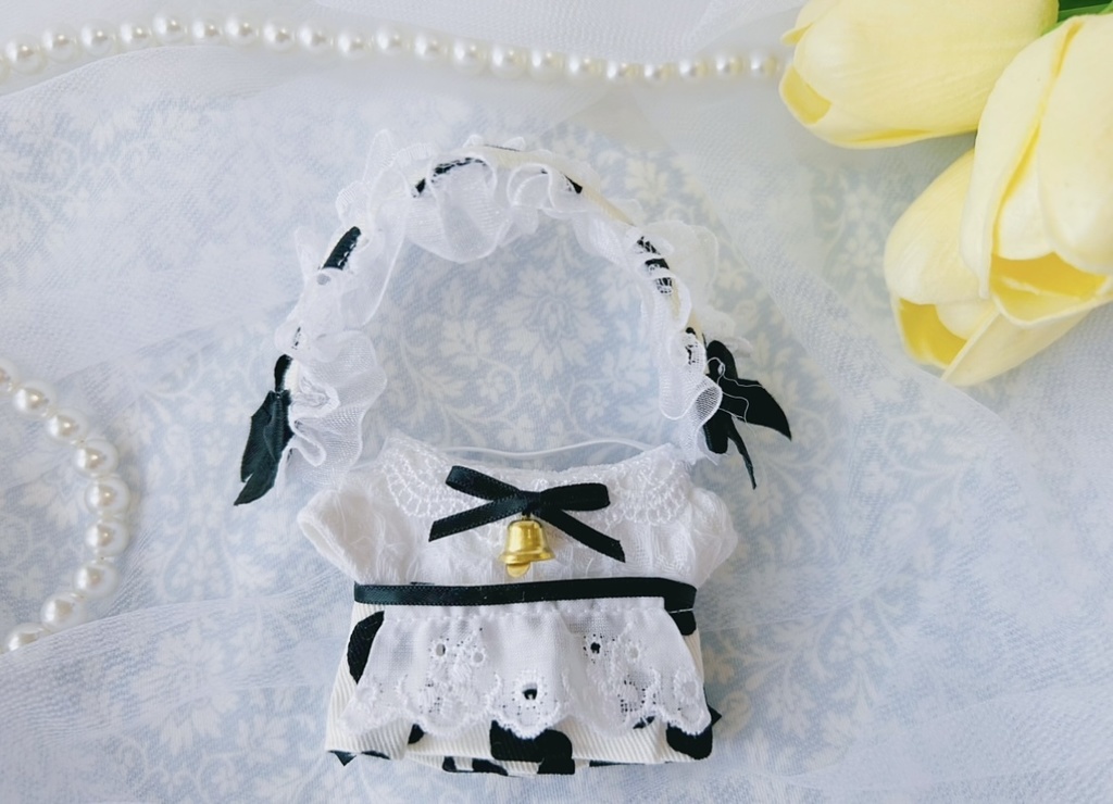 牛メイドさん(ちびぐるみ11cmサイズ)