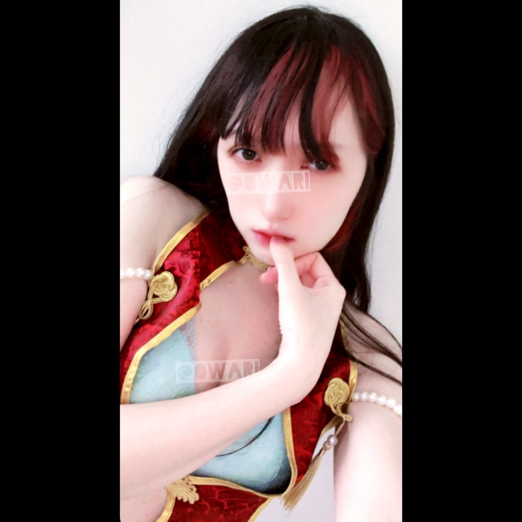 【宛名あり/サイン入り】Owari チャイナ服 L版ブロマイドセット