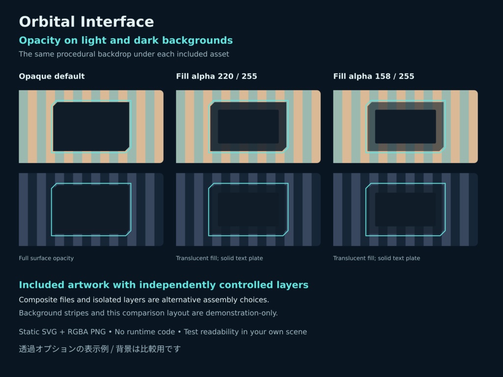 Orbital Interface Complete|SF・宇宙UI素材 SVG・PNG