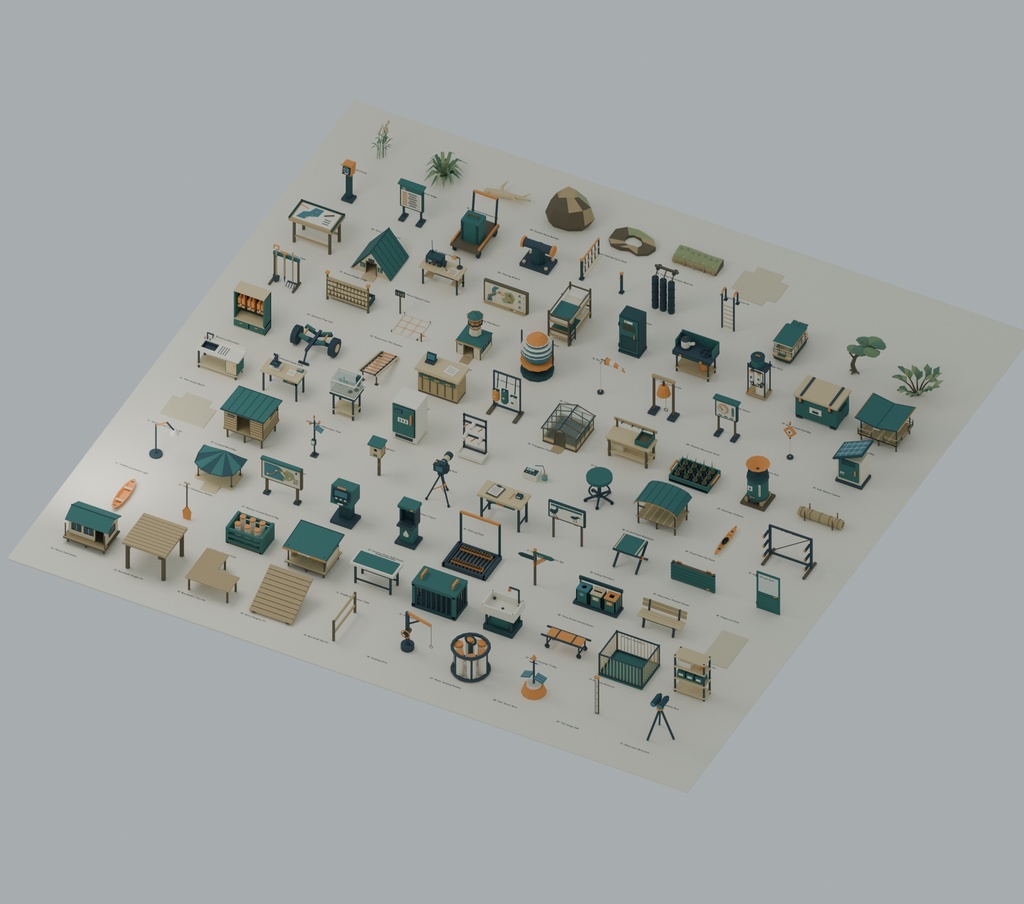 Tideglass Estuary|97モデル・10エリアの河口3D素材