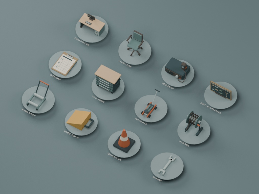 Waypost Coach Terminal|89モデル・10エリアの3D素材