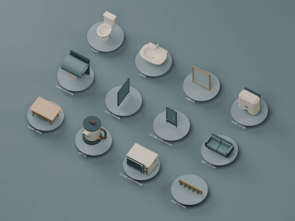 Waypost Coach Terminal|89モデル・10エリアの3D素材