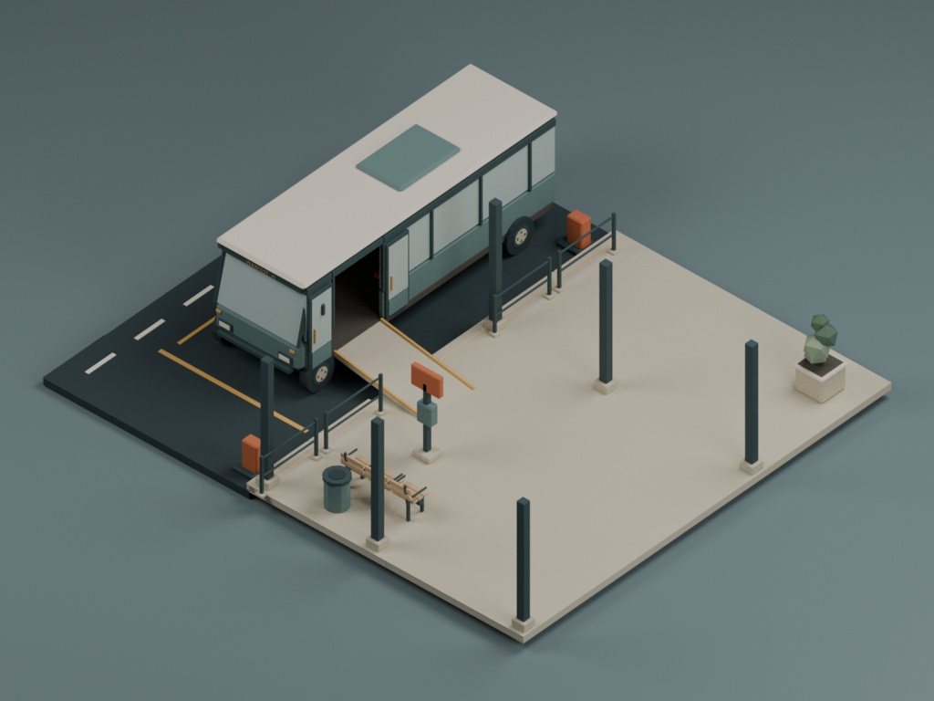Waypost Coach Terminal|89モデル・10エリアの3D素材