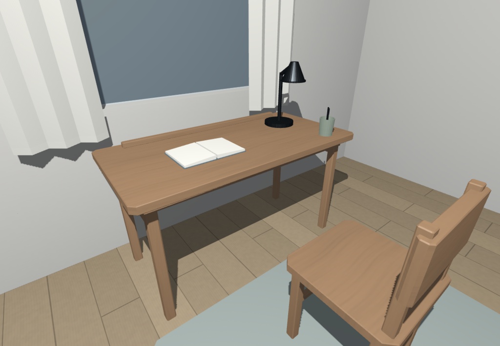 Wooden Study Room Kit|木製書斎22モデル・3D素材