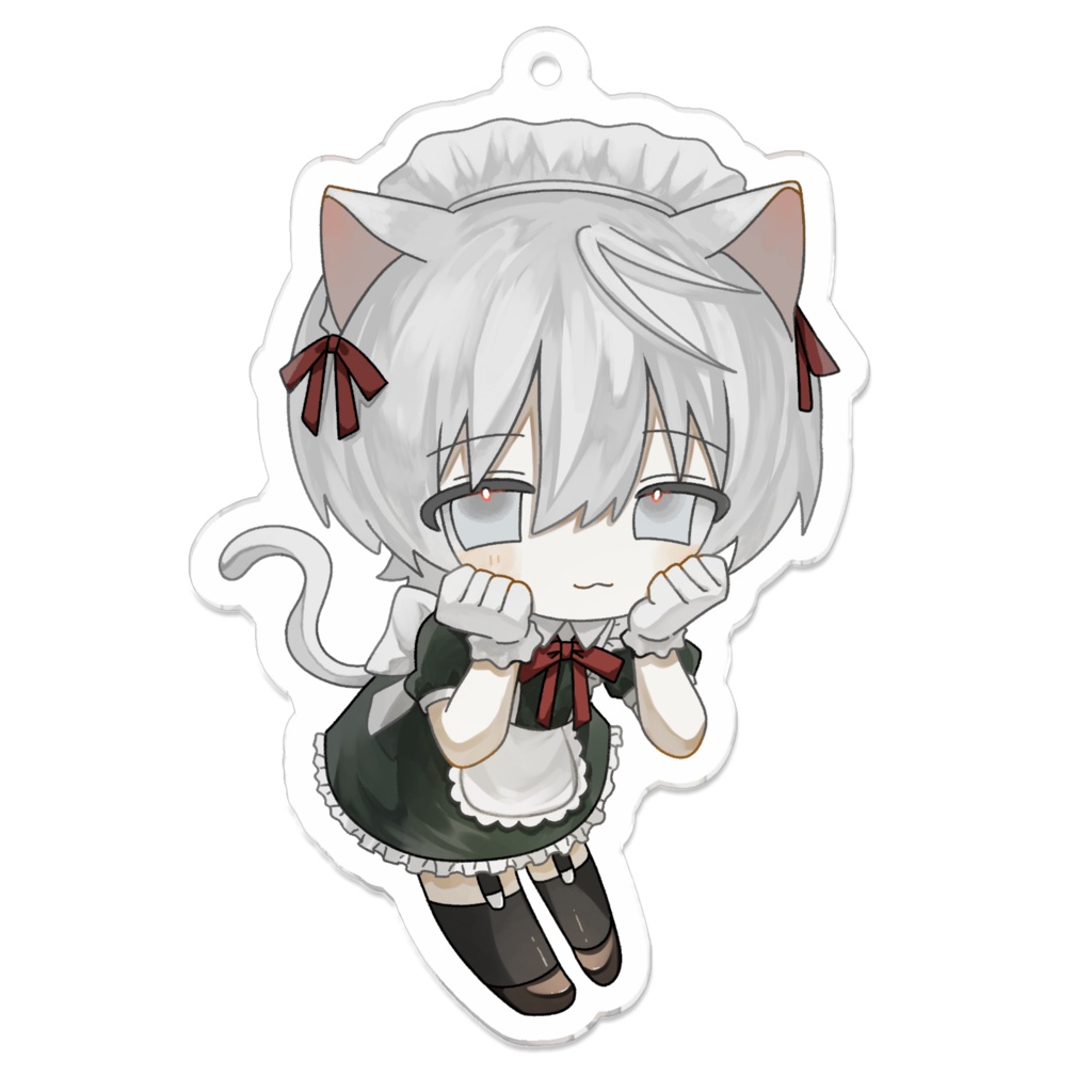 メイド猫にうさん