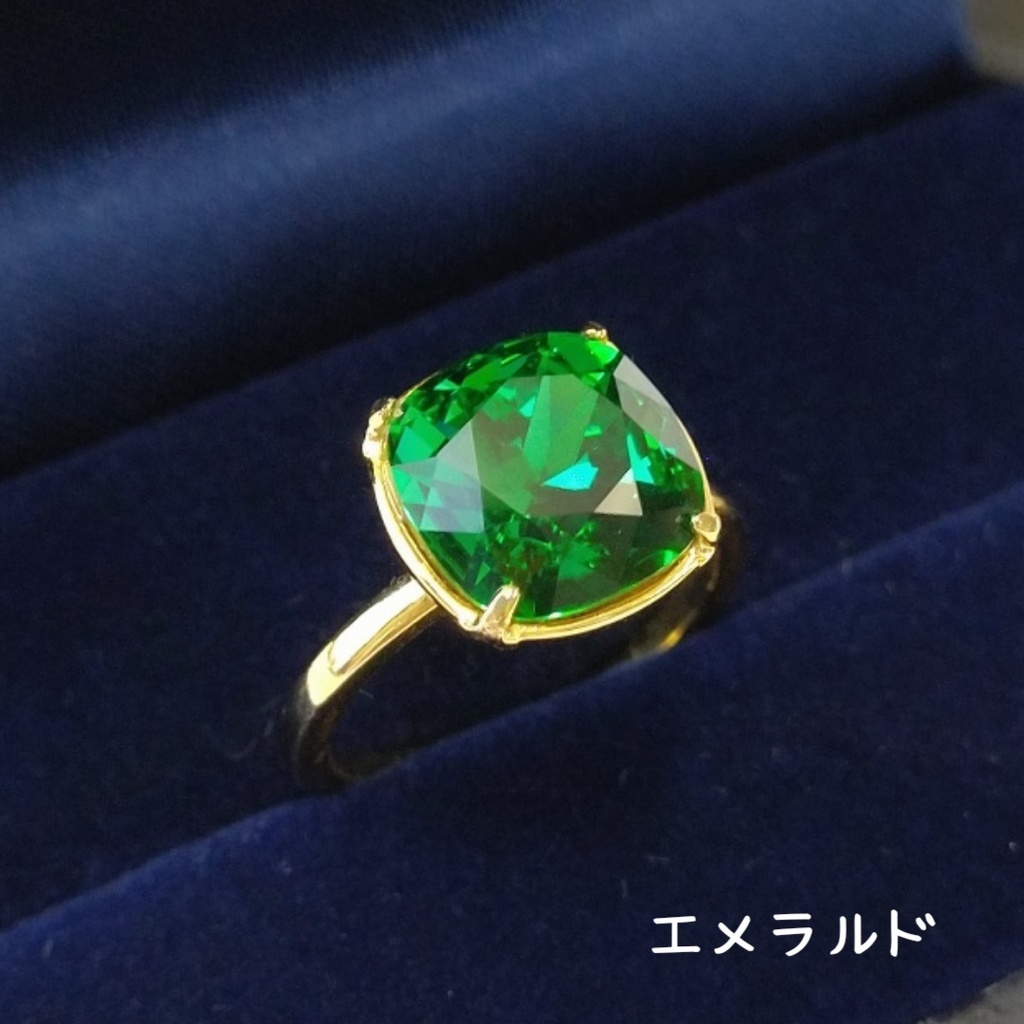 【リングA スクエアNo.2】ゴールド_5種