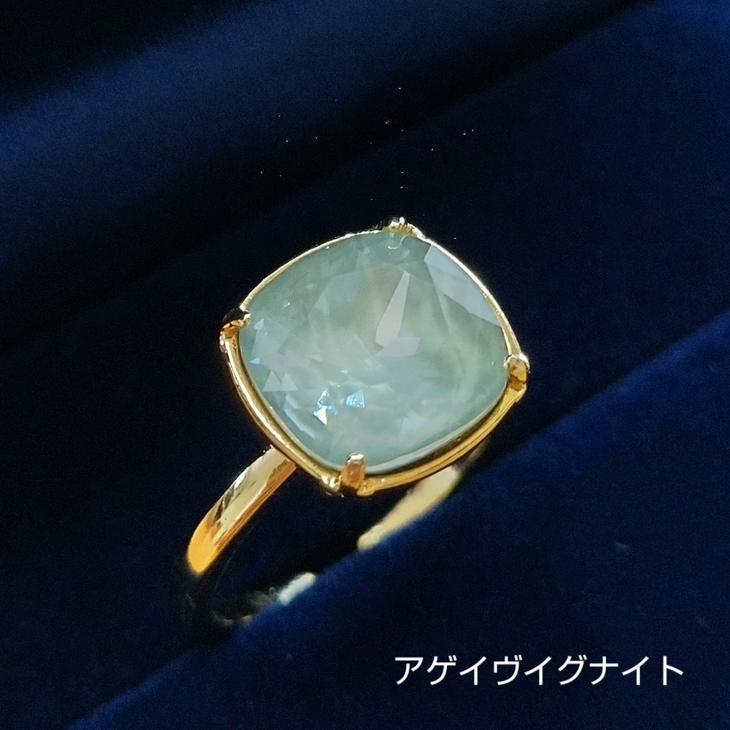 【リングA スクエアNo.2】ゴールド_5種