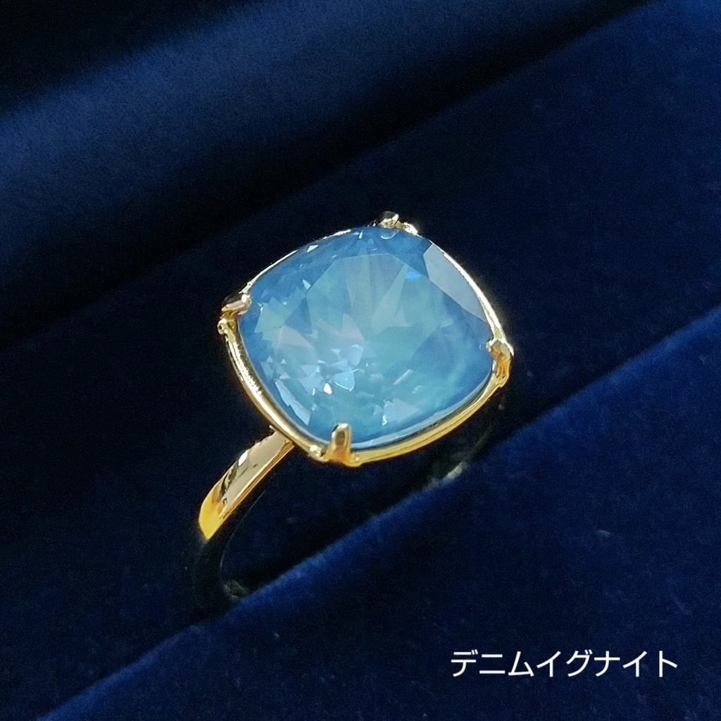 【リングA スクエアNo.2】ゴールド_5種