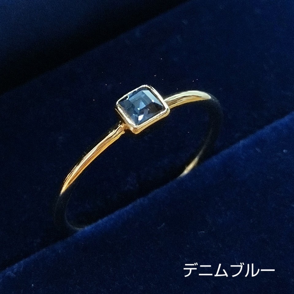 【リングB スクエア】ゴールド_7種