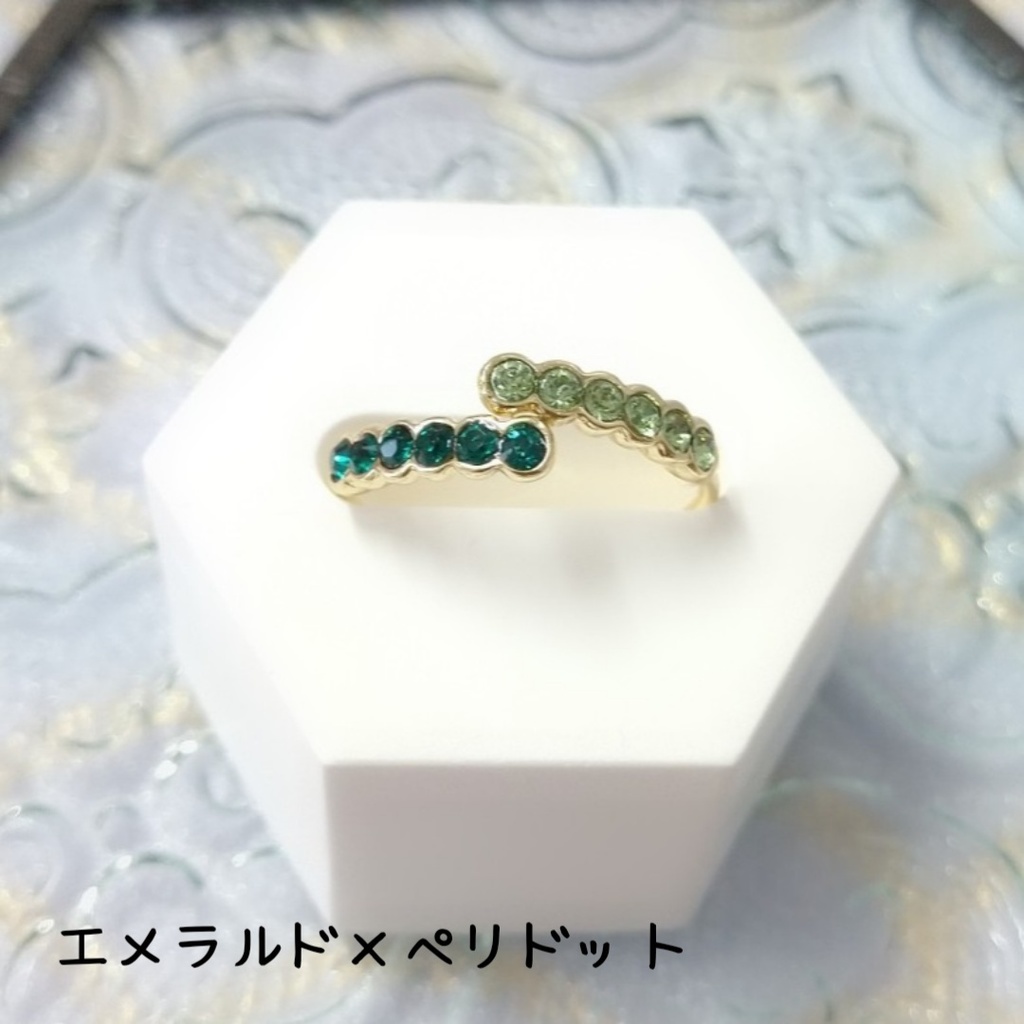 【リングJ フォークリングNo.2】ゴールド_4種