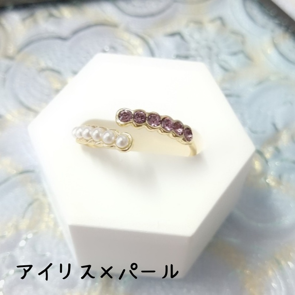 【リングJ フォークリングNo.2】ゴールド_4種