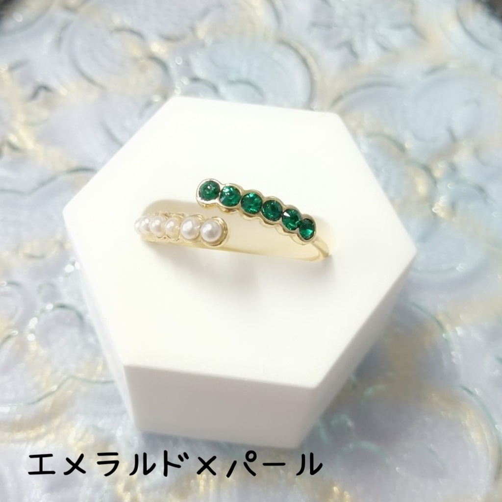 【リングJ フォークリングNo.2】ゴールド_4種