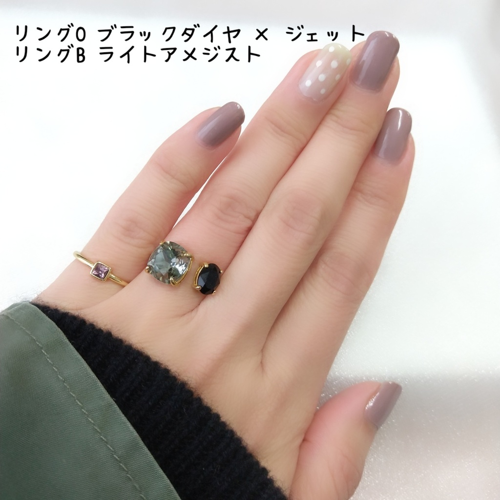 【リングO フォークリングNo.3】ゴールド_3種