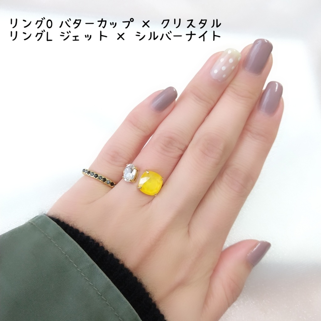 【リングO フォークリングNo.3】ゴールド_3種