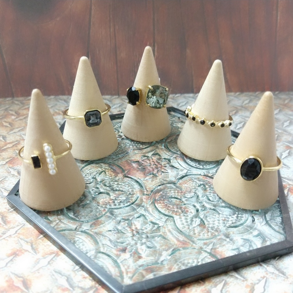 【リングO フォークリングNo.3】ゴールド_3種