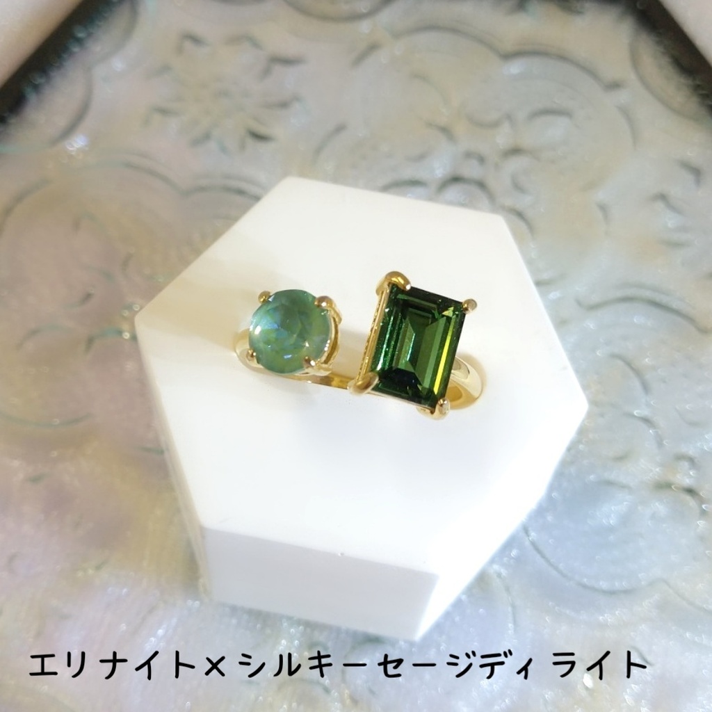 【リングG フォークリングNo.4】ゴールド_2種