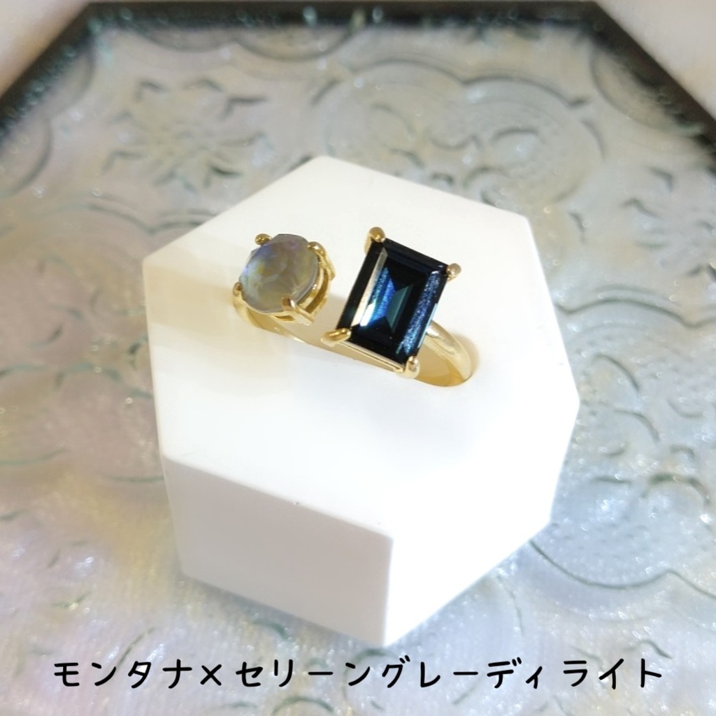 【リングG フォークリングNo.4】ゴールド_2種