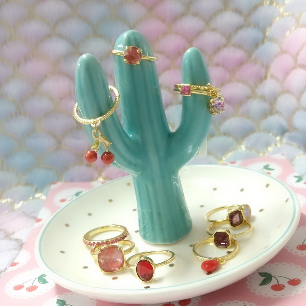 【リングQ カン付きNo.1】ゴールド_カスタマイズリング