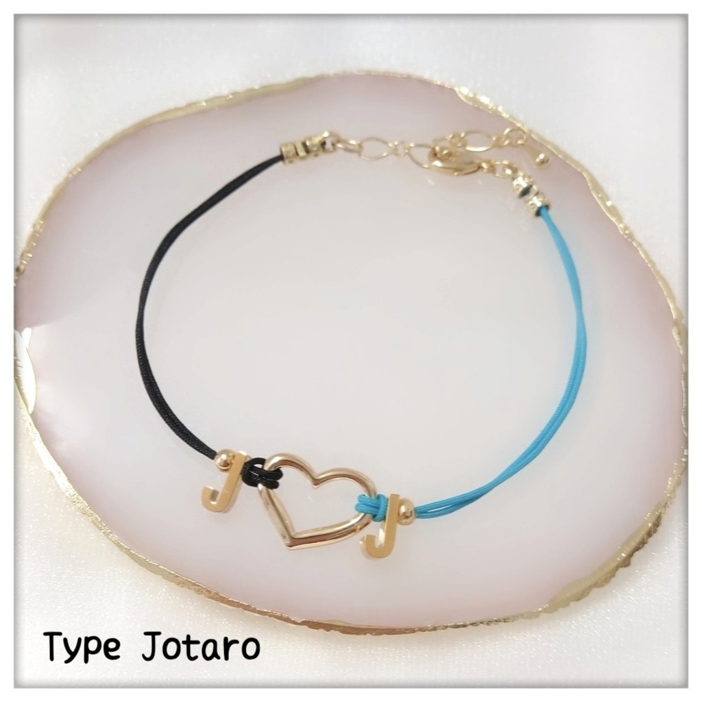 【ブレスレットB】コードイニシャルブレス_10種