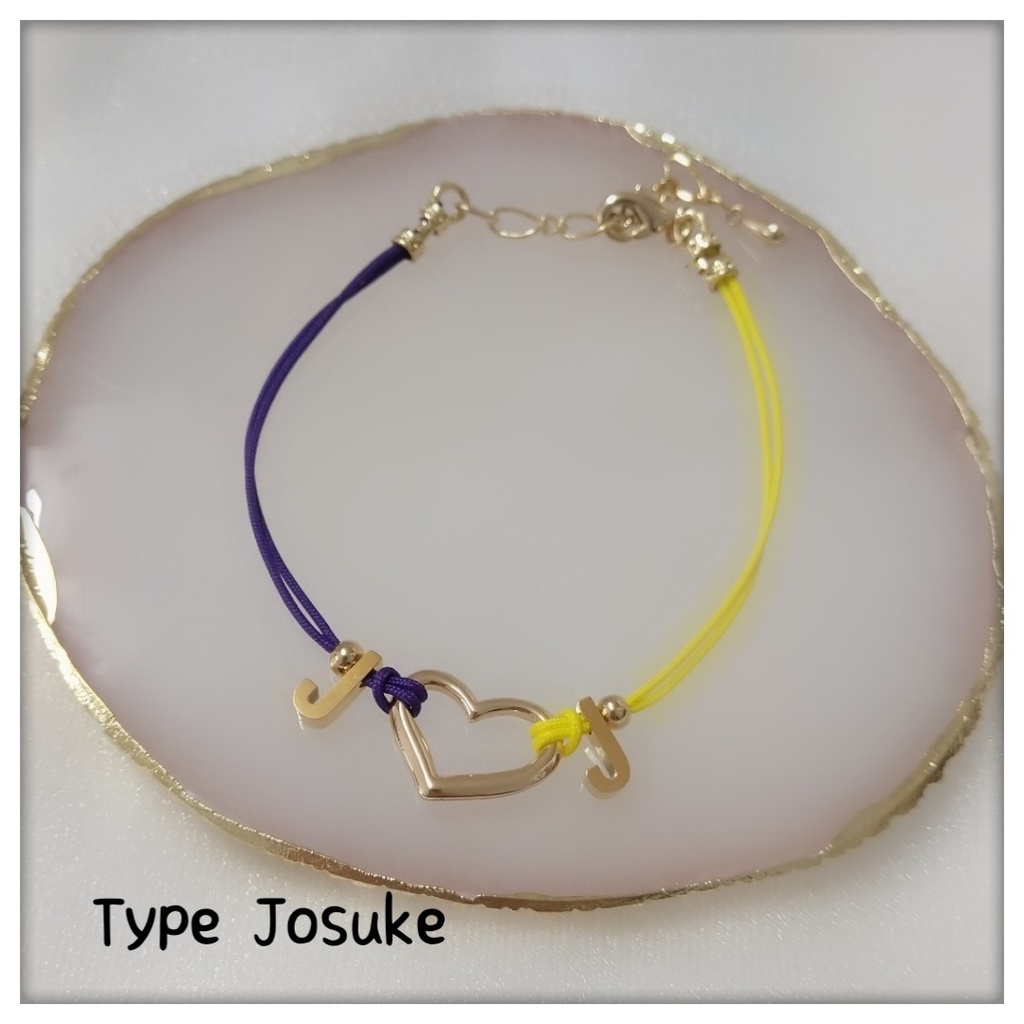【ブレスレットB】コードイニシャルブレス_10種