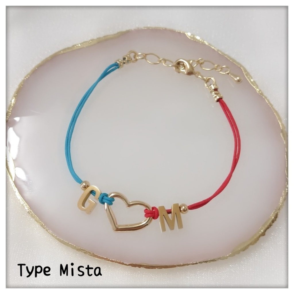 【ブレスレットB】コードイニシャルブレス_10種