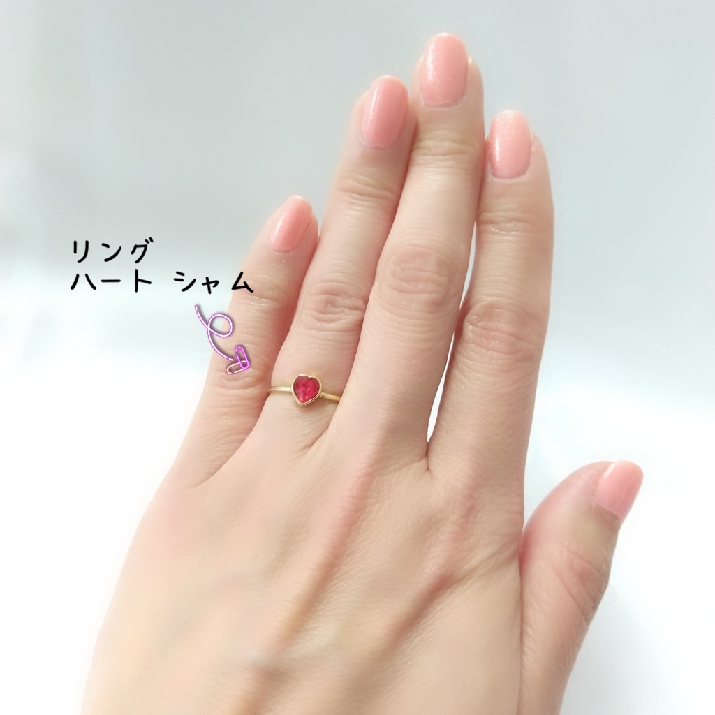 【シアーハートアタック_ネックレス・リング_12号】ゴールド_各3Color