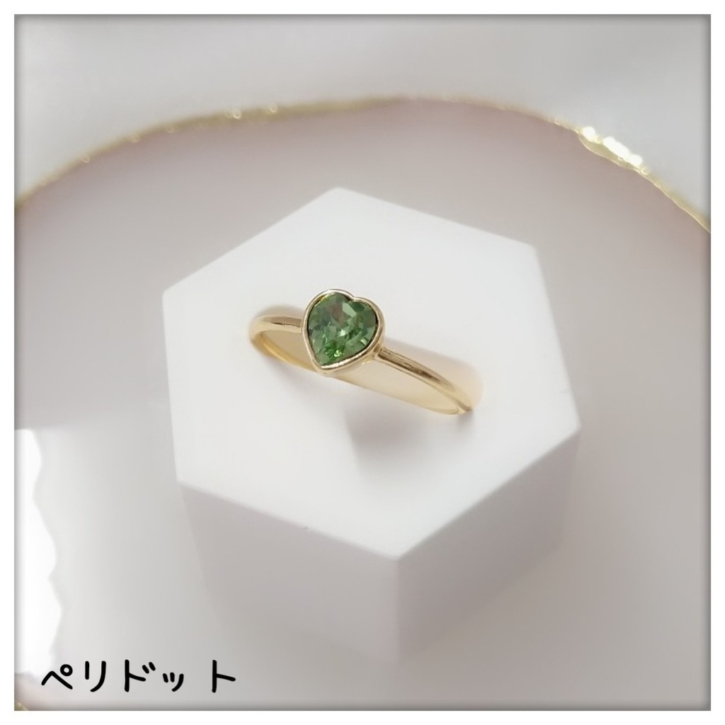 【シアーハートアタック_ネックレス・リング_12号】ゴールド_各3Color