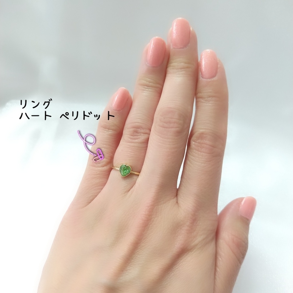 【シアーハートアタック_ネックレス・リング_12号】ゴールド_各3Color