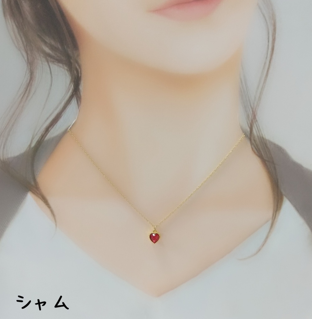 【シアーハートアタック_ネックレス・リング_12号】ゴールド_各3Color