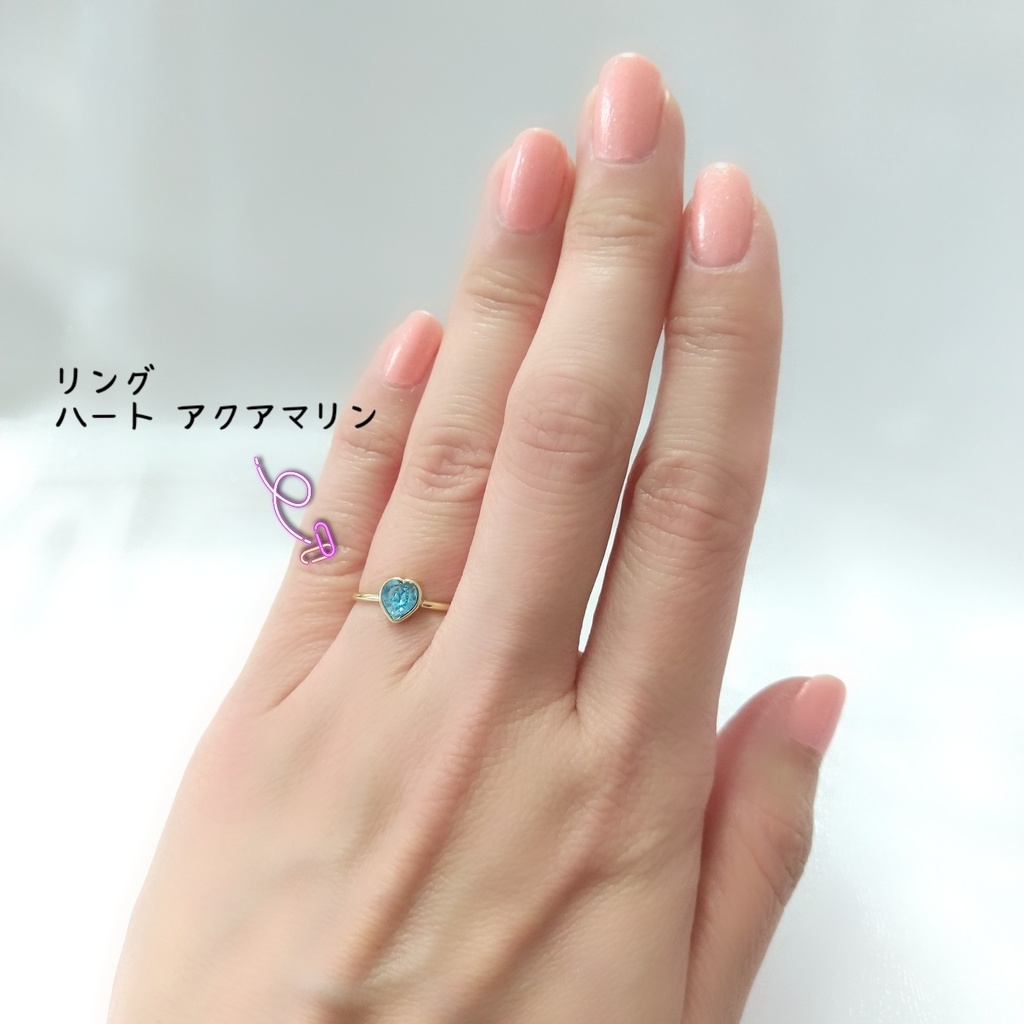 【シアーハートアタック_ネックレス・リング_12号】ゴールド_各3Color